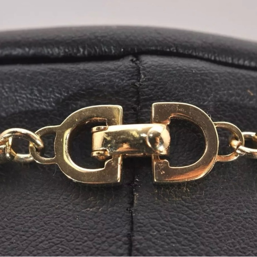 Christian Dior Gold Tone Chain‎ Rhinestone Pendant Necklace CD | PRELOVED!!💎 - Picture 11 of 12